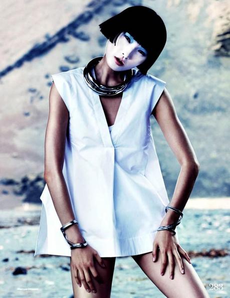Wang Xiao by Marcus Ohlsson for Elle UK March 2013 3