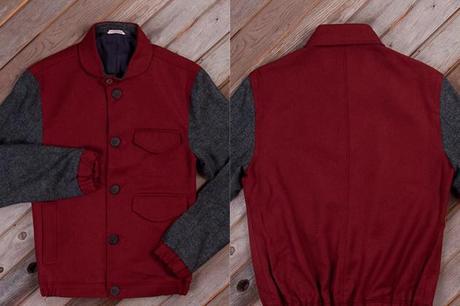 oliver spencer jacket red grey