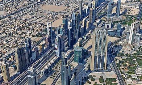 Panorama Picture From The Top Of The Burj Khalifa