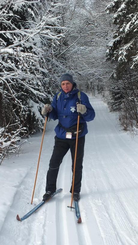 Bob on the Fen Lake x-ski trail - Algonquin Park - Ontario