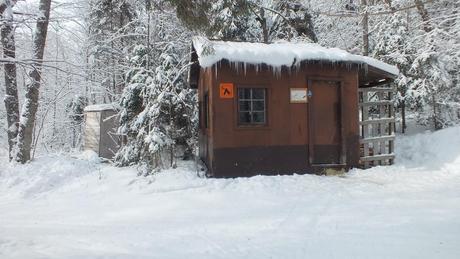 Fen Lake ski cabin & outdoor privy - Algonquin Park - Ontario