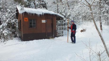 Jean at Fen Lake ski cabin - Algonquin Park - Ontario