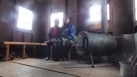 Jean and Bob at Fen Lake ski cabin - Algonquin Park - Ontario