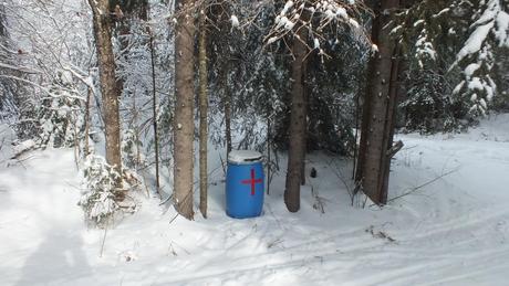 Emergency barrels - first aid kit - matches - duct tape - fire starter - Algonquin Park - Ontario