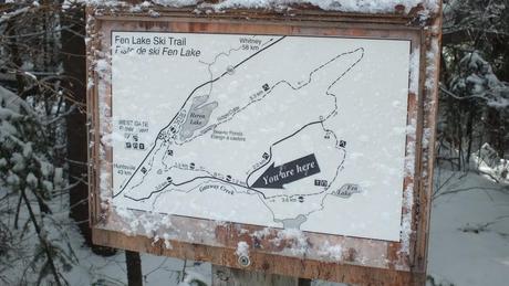 Fen Lake Ski Trail - map - Algonquin Park - Ontario