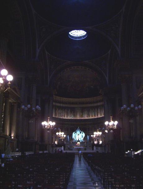 Interior of La Madeleine Church - Paris - France