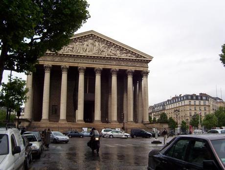 La Madeleine Church on a wet morning - Paris - France
