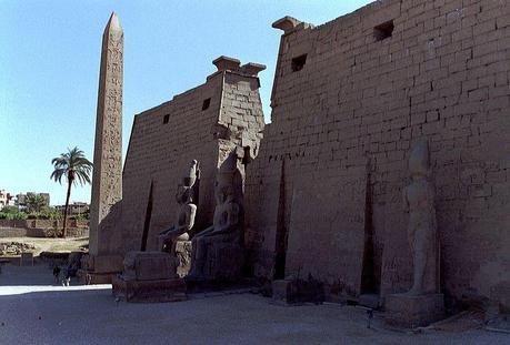 The remaining obelisk at Luxor today