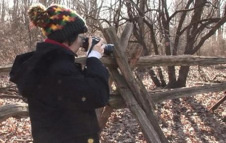 Jean takes picture of wild turkeys - Lynde Shores Conservation Area, Whitby, Ontario