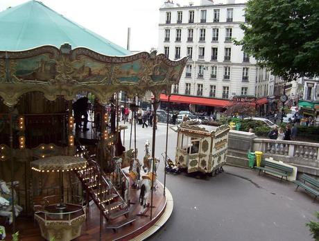 Carrousel in Place St-Pierre - featured in movie Amelie - Paris - France