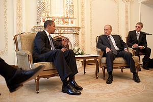 Barack Obama & Vladimir Putin at Putin's dacha...