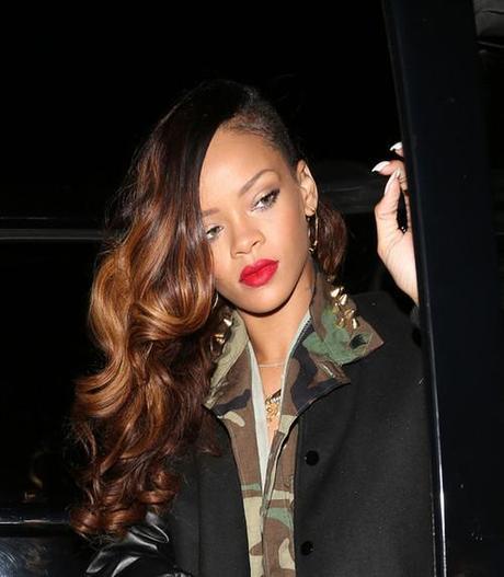 Rihanna arriving at Greystone Manor nightclub with friends in...