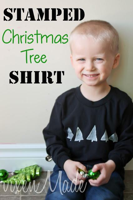 Stamped Christmas Tree Shirt