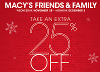 Macy's Friends & Family Sale 2012