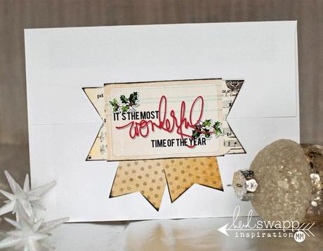 Semi-Handmade Christmas Cards...and a holiday digi-freebie from Heidi Swapp! yay!