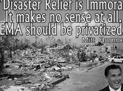 Disaster Relief Immoral Requires Privatization Believes This Why?