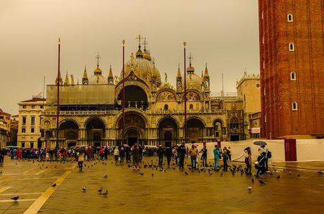 SOME IMAGES OF ST. MARK'S SQUARE AND THE PIGEONS THAT LIVE THERE
