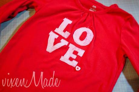 Valentine's Day Appliqued Shirt