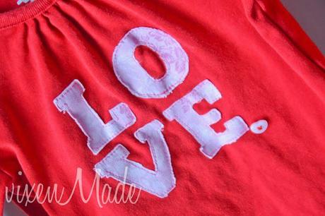 Valentine's Day Appliqued Shirt