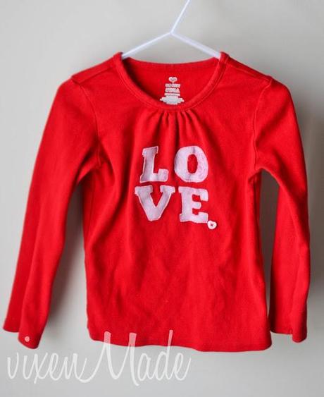 Valentine's Day Appliqued Shirt