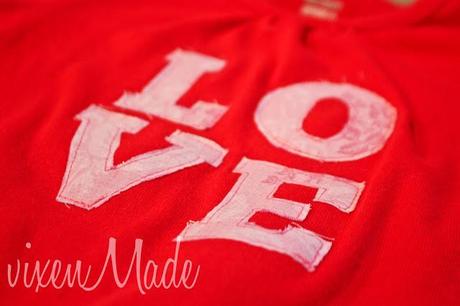 Valentine's Day Appliqued Shirt