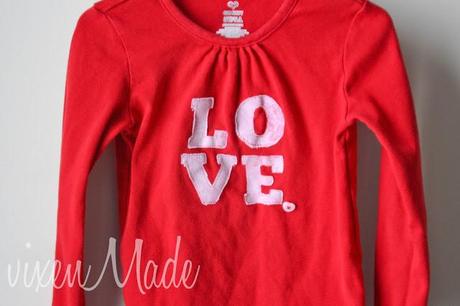 Valentine's Day Appliqued Shirt