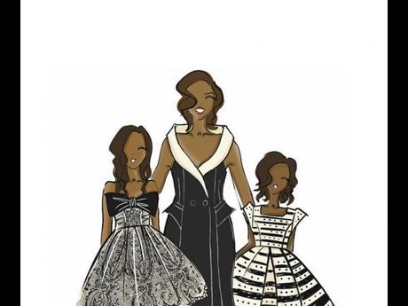 Michelle Obama, Sasha , Maliaha Obama, Inaguration 2013, fashion , Chanel ,Nanette Lepore 