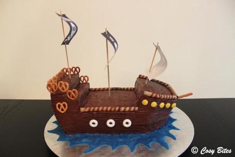 Pirate Ship Cake (With Hershey’s Chocolate Cake Recipe) - Paperblog