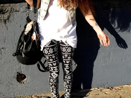 tribal print leggings