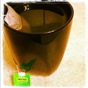 Day 5 - Smelling my relaxing green tea. #fmsphotoaday