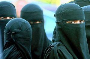 Women must wear a burka in public in Saudi Arabia. 