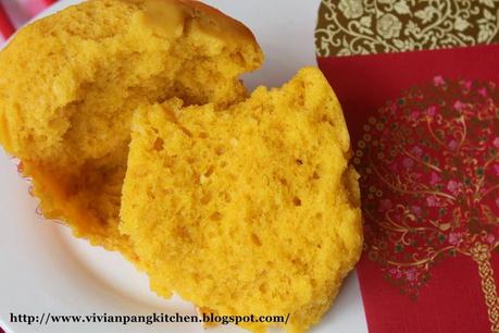 Pumpkin Steamed Cake(Fa Gao) 金瓜发糕