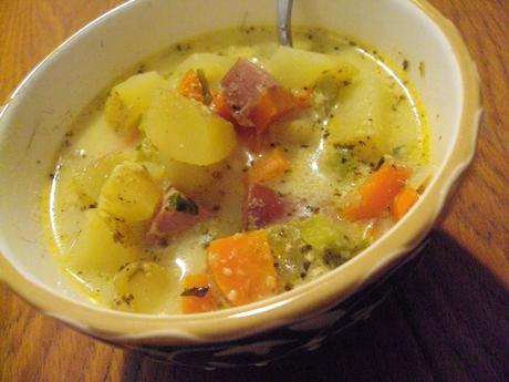 chipotle and kielbasa soup 017