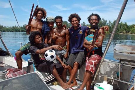 Wuvulu Island: the (slightly intimidating) guys
