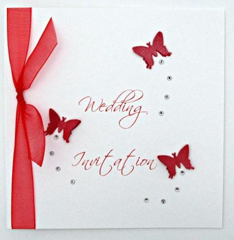 butterfly wedding invitation