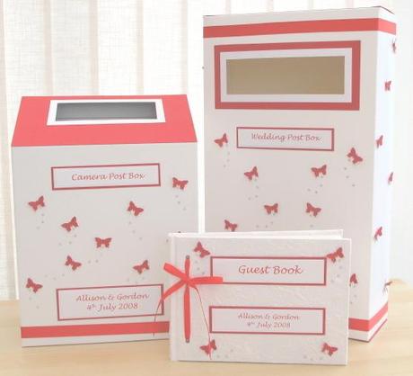 wedding post box and guest book