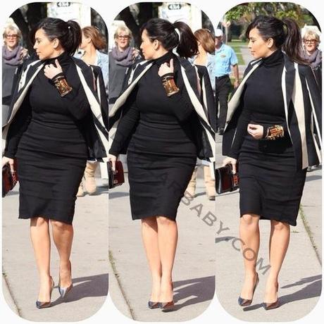 Celeb Style:  Kim Kardashian was spotted grabbing lunch at...