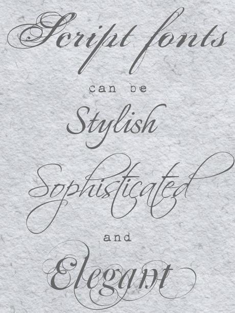 examples of wedding fonts compiled by Artemis Stationery (3)