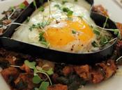 Swiss Chard, Potato, Caramelized Onion Hash with Heart-Shaped