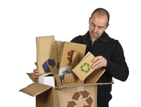 Man recycling stuff from his basement and attic