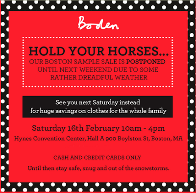 Shopping Boston | Boden Sample Sale