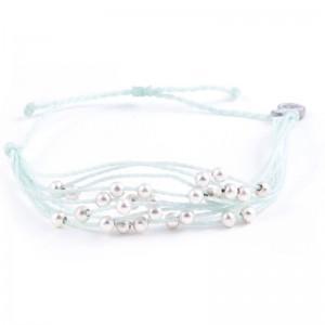 pale blue woven thread bracelet