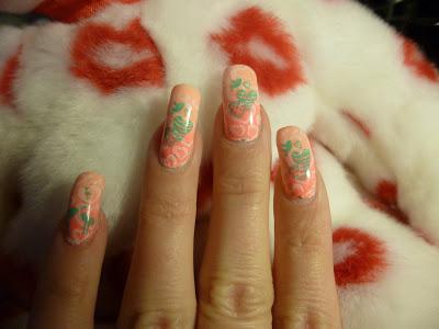 Julie G 9 to 5 and Bikini Valentine's Gradient Mani