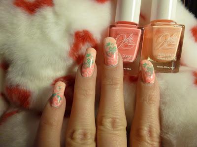 Julie G 9 to 5 and Bikini Valentine's Gradient Mani