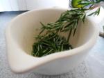 chop up the rosemary