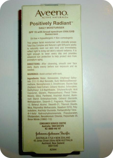 Aveeno Positively Radiant Daily Moisturizer