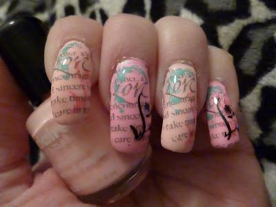 Newspaper Nail Art