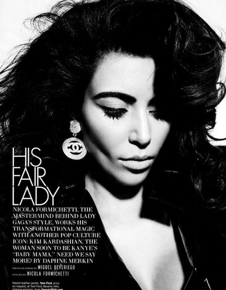 Kim Kardashian by Miguel Reveriego for Elle US March 2013