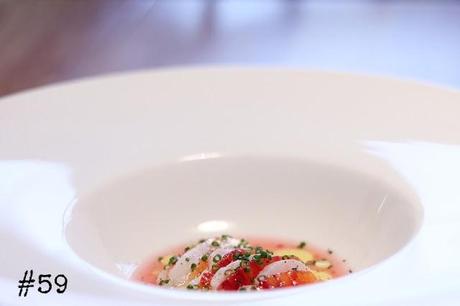 Ceviche of cod & blood orange with chives # 59