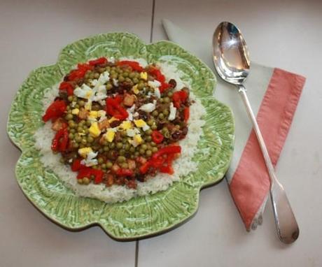 CUBAN PICADILLLO WITH PERFECT WHITE RICE